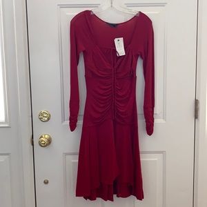 BCBG  MaxAzria Red Asymmetric Dress